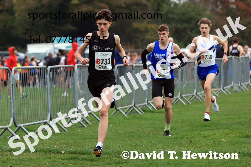 Mens Under-17s relay, 2025 Northern Cross Country Relays, Graves Park, Sheffield. Photo: David T. Hewitson/Sports for All Pics